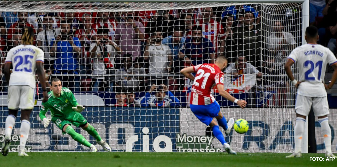 El Atlético gana 1-0 al Real Madrid y se afianza como cuarto