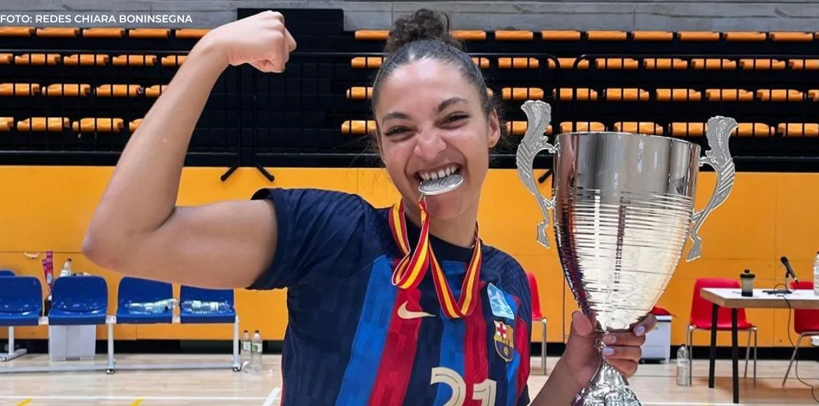 La tica Chiara Boninsegna se coronó subcampeona de voleibol con el FC Barcelona