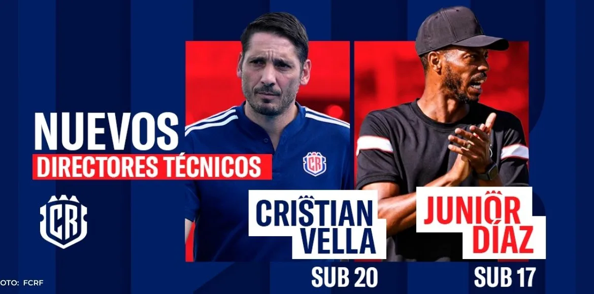 Cristian Vella y Junior Díaz nombrados en las selecciones Sub 20 y Sub 17